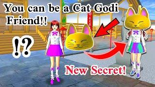 New secret How to make the CAT GODI your friend and play with him in SAKURA SCHOOL SIMULATOR