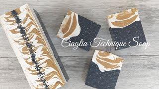Ciaglia Technique Cold Process Soap.   In honor of the New Year of the Tiger 