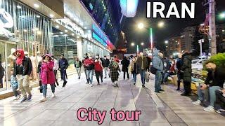 Night walk in one of the most beautiful cities in Iran  Walk Tour  ایران