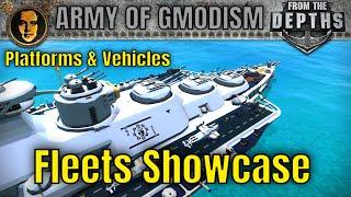 AoG Fleets, Vehicles and Testing Platforms Showcase | Army of Gmodism From the Depths Constructables