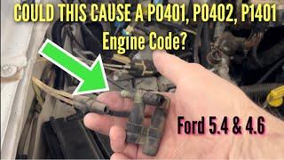 1998 Ford Expedition P0401, P0402, P1401 Engine Code/ A vaccum line could be your problem/ Eps. #89