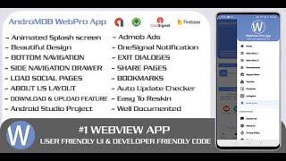 WebPro - Easy Configurable Webview Android Pro App Template Download