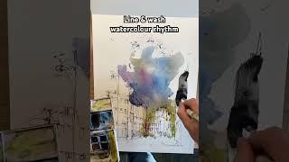 Line and wash with the Inktense kit. #urbansketch #urbansketching #watercolor #art
