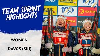 Team Sweden duo Jonna Sundling and Emma Ribom set Davos on fire | FIS Cross Country World Cup 24-25