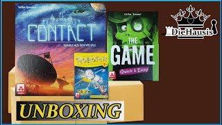 3x Unboxing Kartenspiele 2020 Neuheiten Contact, The Game Quick, NSV (Nürnberger Spielkarten Verlag)