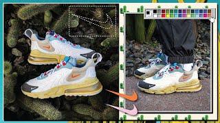 TRAVIS SCOTT NIKE Air Max 270 Cactus Trails Review & On Feet  + Spray Paint Colour Combos