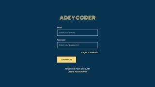 Simple and Responsive Login page | HTML and CSS