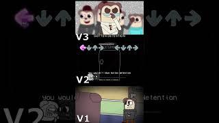 FNF: TroubleMaker V3 vs V2 vs V1 // TwiddleFinger Mod #shorts #short