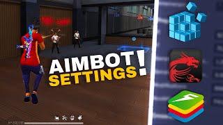 AIMBOT SETTINGS ?   BlueStacks/MSI Free Fire Emulator ️ إعدادات الخاصة بي للهيدشوت فري فاير