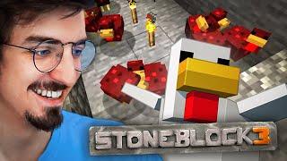 Die Chicken Farm | Minecraft Stoneblock feat. @papaplatte @Trymacs