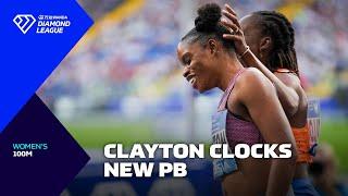 Jamaica's Tia Clayton wins 100m on Diamond League debut in Silesia - Wanda Diamond League 2024