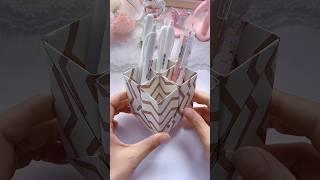 Easy paper craft ideas / Paper crafts DIY / School crafts / Paper tricks / How to make pen holder