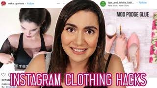 Trying Clickbait Clothing "Hacks" From Instagram