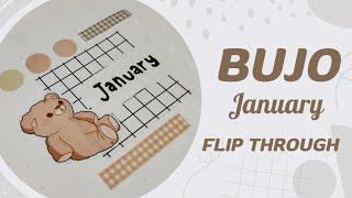 JANUARY BULLET JOURNAL SETUP FLIP THROUGH | BUJO SETUP | CUTE AESTHETIC