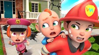 Police Adventure Stories | Police Takes Care of a Baby | Rosoo Nursery Rhymes & Kids Songs