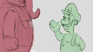 Luigi meets Elephant Mario - Super Mario Bros. Wonder