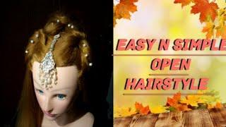 Simple Hairstyle | Easy Hairstyle | Party Open Hairstyle | Open Hairstyle | Misha Beauty Salon