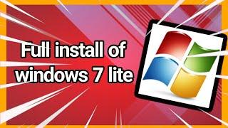 Full install of windows 7 lite : Soft-Play