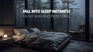 Let Calm Piano and Soft Rainfall Drift You to Sleep  Window Rainfalls to Soothe Your Mind 