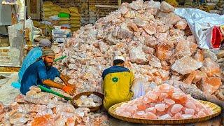 HOW SALT IS MADE FROM HIMALAYAN DEEP INSIDE MOUNTAIN | SALT MINING | PINK SALT MINING IN PAKISTAN