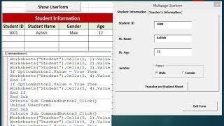 MultiPage Userform - Advanced Excel Userform Example