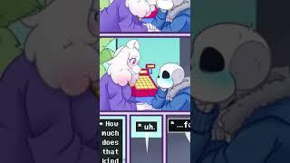 Toriel kisses Sans! Undertale Comic Dub! #shorts #undertale