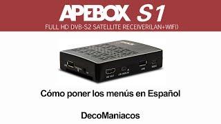 Apebox S1 - Cómo poner los menús en Español