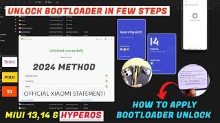 Unlock HyperOS Bootloader in Few Steps | New Method to unlock Xiaomi HyperOS Bootloader in 2024