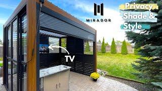 Mirador Pergola Accessories: DIY Shutter Walls, Sliding Doors & Screens