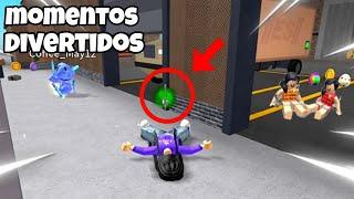 FUNNY MOMENTS IN Murder Mistery 2 | Roblox | Lunajaquin