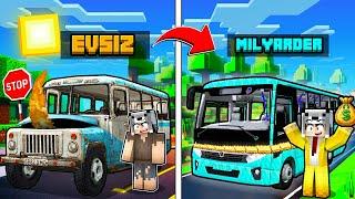 EVSİZ OTOBÜS ŞÖFÖRÜ VS MİLYARDER OTOBÜS ŞÖFÖRÜ - Minecraft