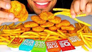 ASMR MCDONALD'S CHICKEN NUGGETS CHALLENGE MUKBANG NO TALKING JERRY CRUNCHY FOOD