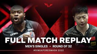 FULL MATCH | ARUNA Quadri (NGR) vs MA Long (CHN) | MS R32 | #SingaporeSmash 2022