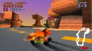 Crash Team Racing Time Trials - Dingo Canyon [Beating N.Tropy]