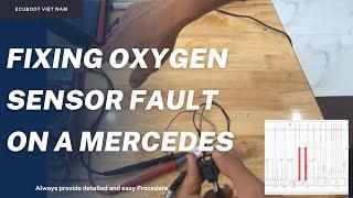 Fixing oxygen sensor fault on a Mercedes