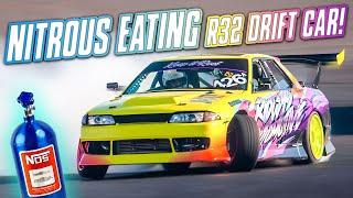 Ridley's 600HP R32 Skyline Drift Car on Nitrous!! | Reet Rundown