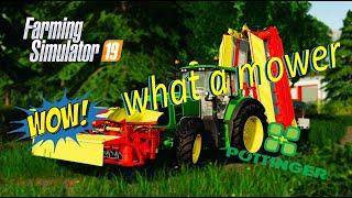 Fs 19 | Episode 3 | New Pöttinger mower | Walchen 2K20 map!