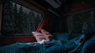 SNOW CAR CAMPING in a small car hit by a snow storm,spending night alone.