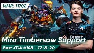 MIRA TIMBERSAW SOFT SUPPORT 7.37c | Dota 2 Pro Gameplay