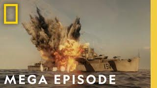 Secrets of WWII REVEALED | Drain the Oceans MEGA EPISODE | U-Boats, Warships, & Pearl Harbor