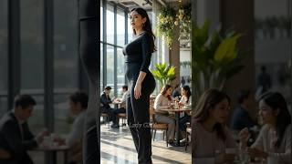 Elegance in Black  | AI Fashion Fantasy #Shorts #prettygirls #ladyx