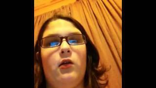 Megan Meyer Kern singing silent night