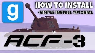 How to install ACF-3 | Armored Combat Framework Addon For Garry's Mod Simple Install Tutorial 2023