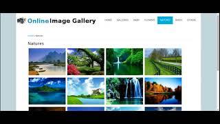 PHP Project on Online Image Gallery with MySQL Database.