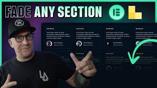 Fade Out Any Section Effect with Elementor & Bricks