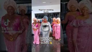 Nigerian Bride & Asoebi girls  #nigerianwedding #africafashion #wedding #asoebistyles #short #style