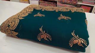 Hari Pari Saree Tum Mile | Fancy Sarees Design | Georgette Saree Green Colour Price 1700