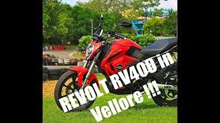 REVOLT RV400 IN  BLIVE GANESH EV STORES,VELLORE