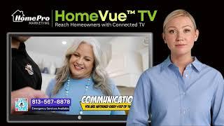 Affordable TV Commercials fro Home Services Contractors - OTT/CTV HomeVue TV