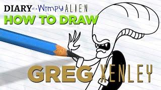 Diary of a Wimpy Alien: How to Draw Greg Xenley (Wimpy Kid / Alien / Predator Parody)